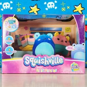 Squishmallow Squishville Back To School Playset 2" Mini Plush & Accessories New